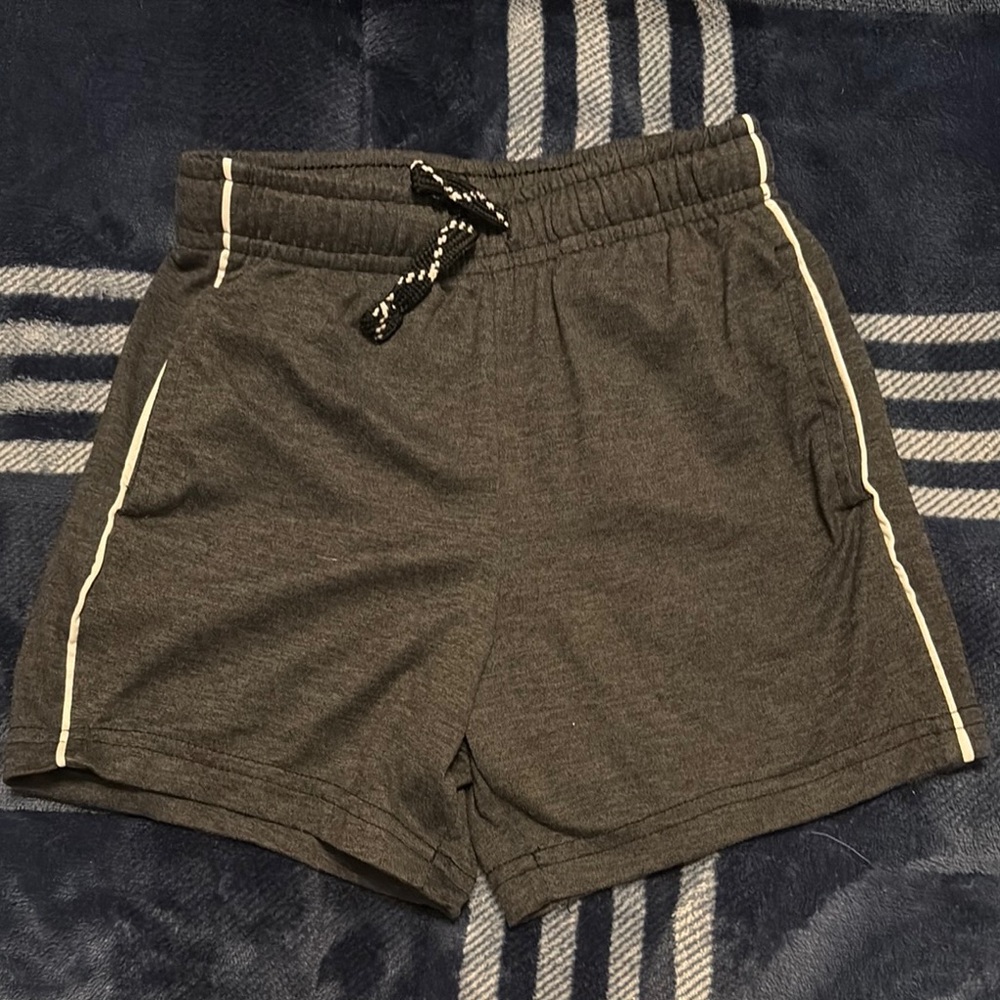 Jumping Beans Gray Athletic Shorts with White Trim